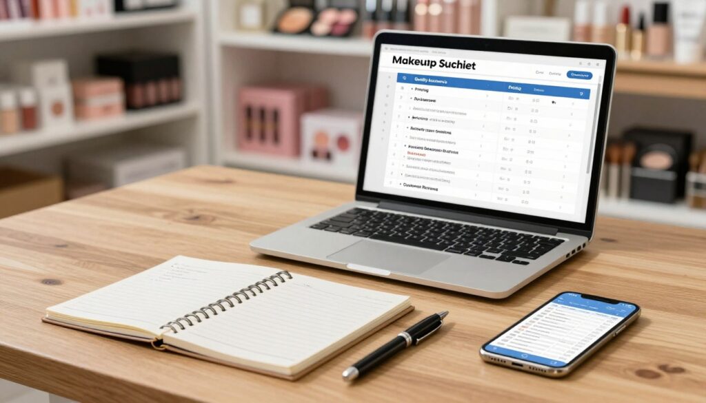 checklist para avaliar fornecedor de maquiagem
