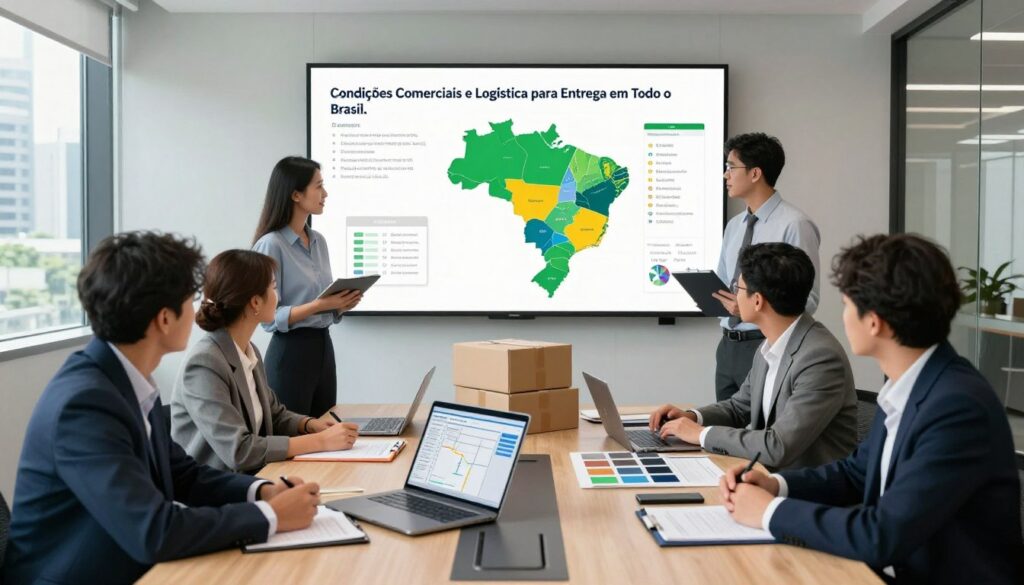 condições comerciais logística entrega