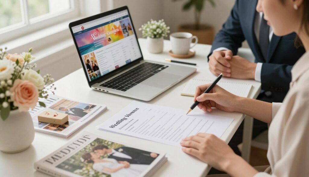 criando lista selecionada fornecedores casamento