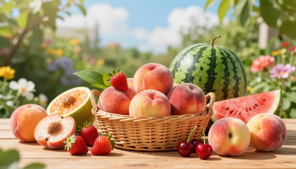 frutas da estação verão