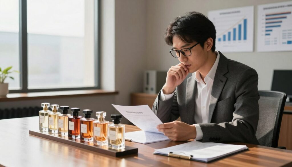identificar riscos fornecedores perfumes