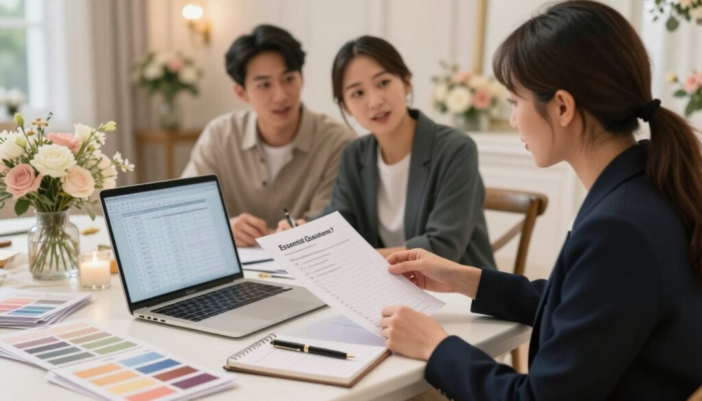 perguntas essenciais para fornecedores de casamento