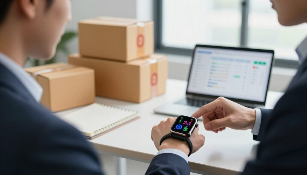 suporte e logistica smartwatch