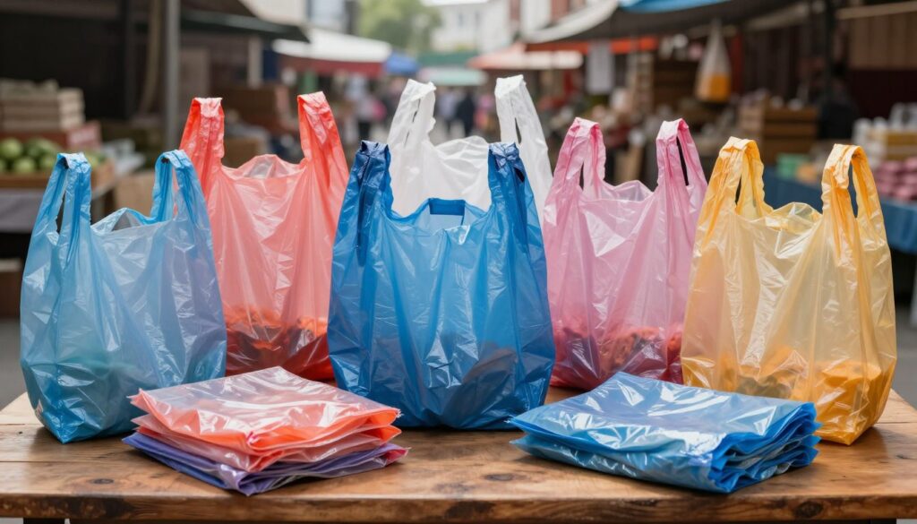 tipos de sacolas plásticas