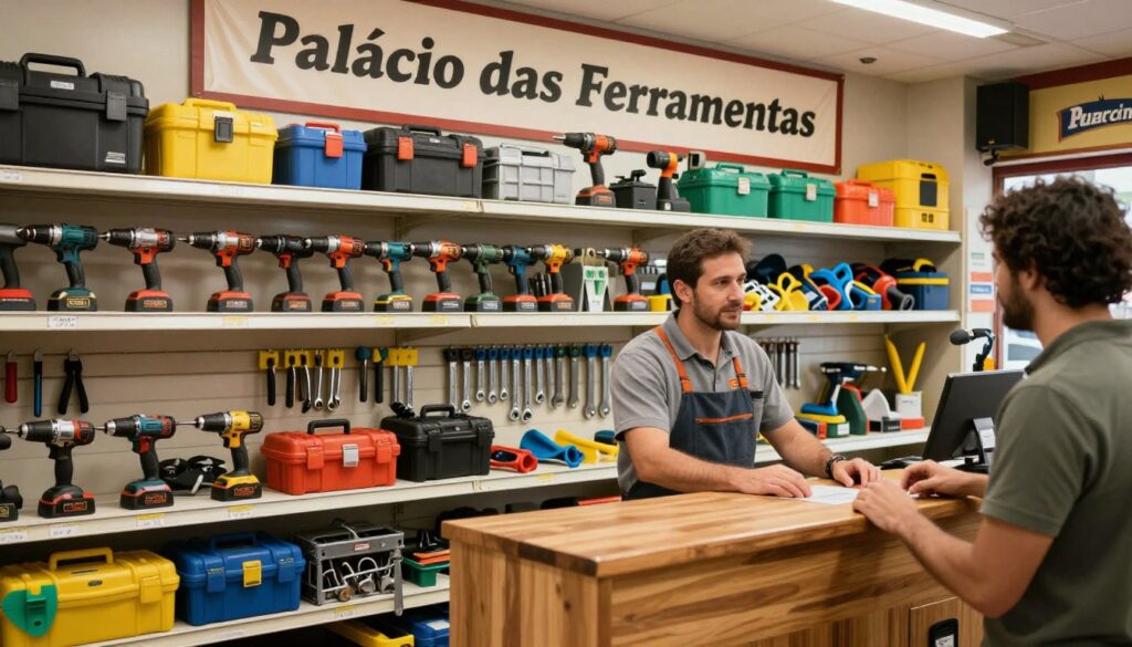 variedade de produtos palácio das ferramentas